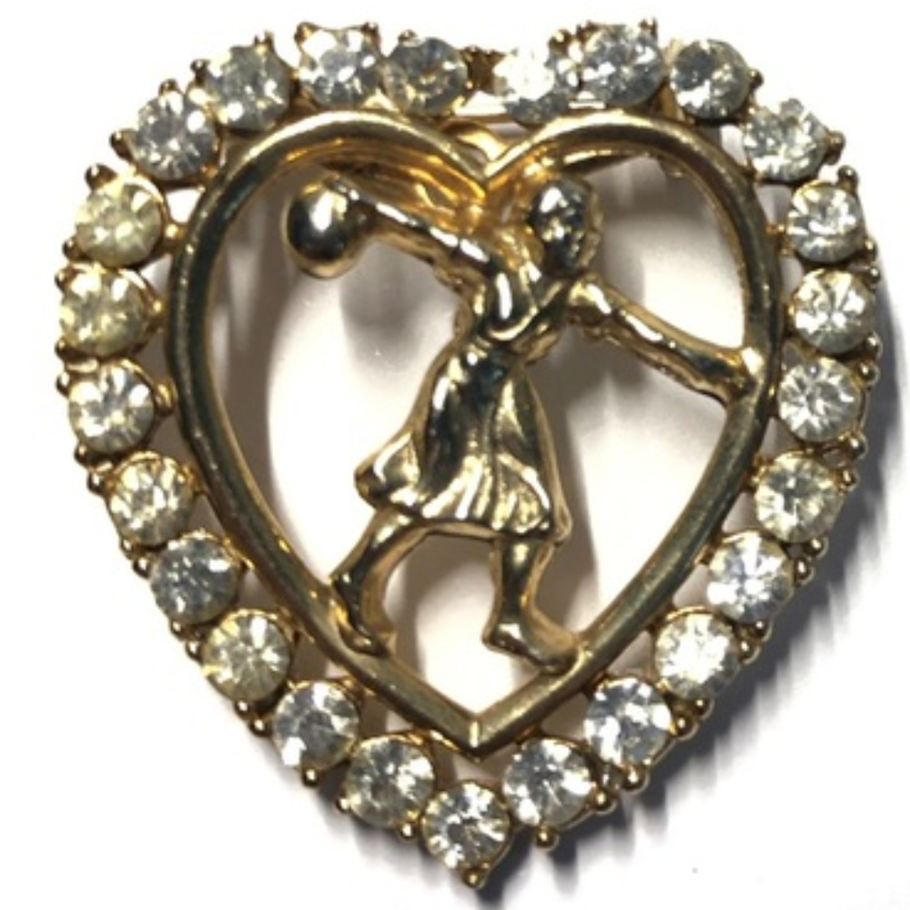 Vintage  Bowling Brooch
